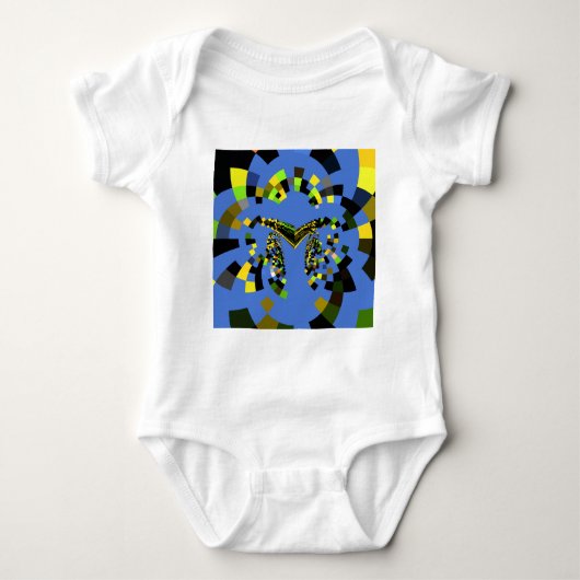 M Blauw Romper (Voorkant)