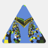 M Blauw Sticker (Voorkant)