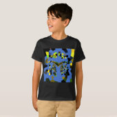 M Blauw T-shirt (Voorkant volledig)