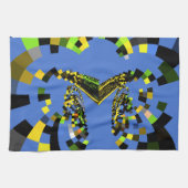 M Blauw Theedoek (Horizontaal)