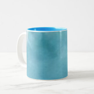 M blue tweekleurige koffiemok