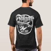 M.C.202 Mannen Basic Dark T-Shirt T-Shirt (Achterkant)