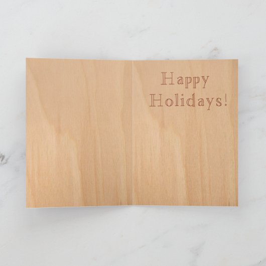 M. Cat de Sneeuwman Feestdagen Kaart (Binnen)