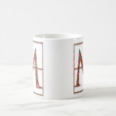 M "Celtic Bricks" aangepaste monogram-Mokken Koffiemok (Center)