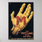 "M" Classic 1931 Horror Movie Poster (Voorkant)