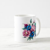 M Coffee Mok – Floral Design voor Gifting (Voorkant rechts)