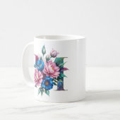 M Coffee Mok – Floral Design voor Gifting (Voorkant links)