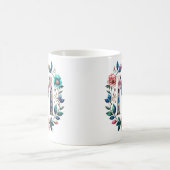 M Coffee Mok – Floral Design voor Gifting (Center)