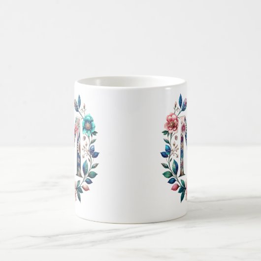 M Coffee Mok – Floral Design voor Gifting (Center)