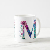 M Coffee Mok – Floral Design voor Gifting (Voorkant rechts)