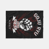 M Dam Goju Ryu Karate - Volwassenen Fleece Deken (Voorkant (Horizontaal))