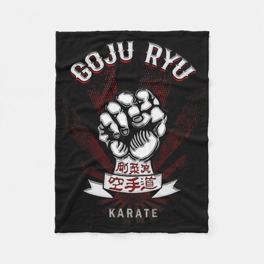 M Dam Goju Ryu Karate - Volwassenen Fleece Deken (Voorkant)