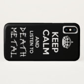 \m/ Death Metal \m/ Case-Mate iPhone Case (Achterkant (horizontaal))