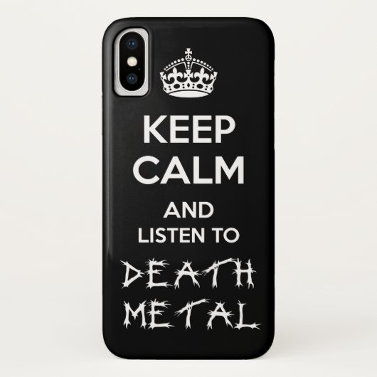 \m/ Death Metal \m/ Case-Mate iPhone Case (Achterkant)