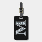M "Diamond Bling" Bagage Label (Voorkant verticaal)