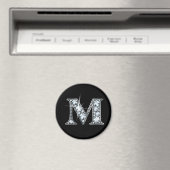 "M" Diamond Bling Magnet (Insitu (Vaatwasser))