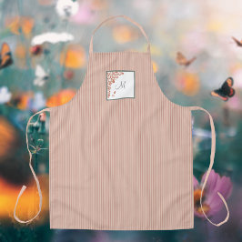 M Dust Peach Stripe Terracotta Butterfly Schort