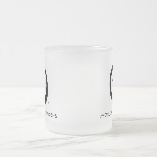 M-E MIDDLE-EARTH ENTERPRISES™ Frosted Glass Mok (Center)