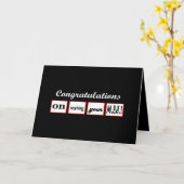 M.Ed. Graad - AANGEPASTE NAAM - Gefeliciteerd Kaart (Gele Bloem)