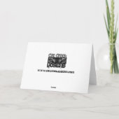 M. en Mevr. Duck Feestdagen Kaart (Achterkant)