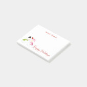 M. en Mevr. Snowman in het Vakantie van Kerstmis Post-it® Notes (Schuin)