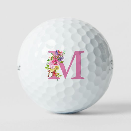 M Floral Golfballen (Voorkant)