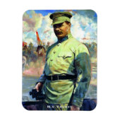 M. Frunze - Sovjetlegerofficier, Rode Leger, USSR Magneet (Verticaal)