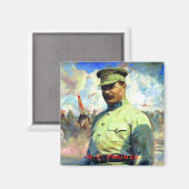 M. Frunze - Sovjetlegerofficier, Rode Leger van de Magneet (Voorkant / Achterkant)