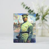 M. Frunze - sovjetlegerofficier, stichter van het Briefkaart (Staand voorkant)
