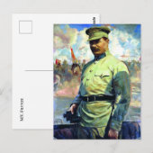 M. Frunze - sovjetlegerofficier, stichter van het Briefkaart (Voorkant / Achterkant)