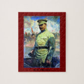 M. Frunze - Sovjetofficier, Rode Leger - CCCP, USS Legpuzzel (Verticaal)