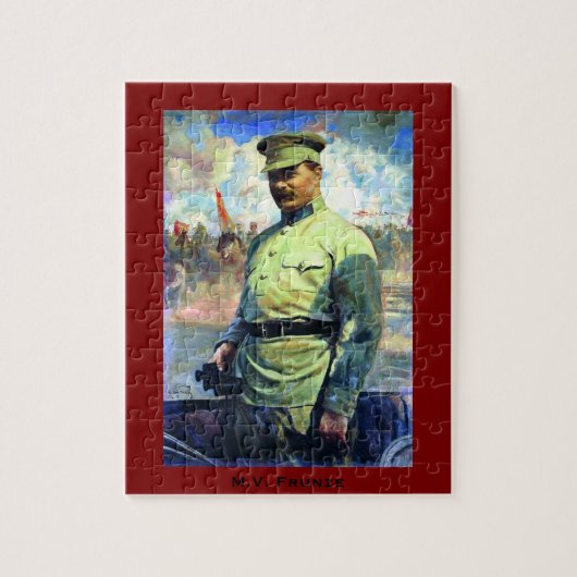 M. Frunze - Sovjetofficier, Rode Leger - CCCP, USS Legpuzzel (Verticaal)