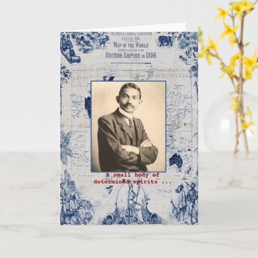 M. Gandhi Kaart (Gele Bloem)