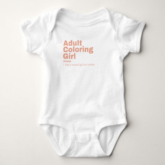 m Girl - Adult Coloring Romper (Voorkant)