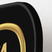 M Gold Initiaal Pickleball Paddle (Links Detail)