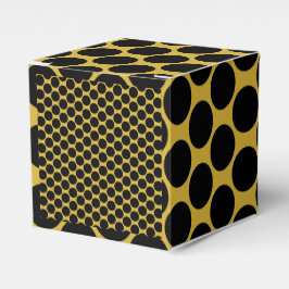 M Gold met Black Dot Style Take Classic 2x2x2 Bedankdoosjes