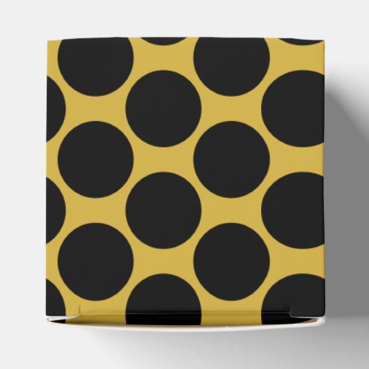 M Gold met Black Dot Style Take Classic 2x2x2 Bedankdoosjes (Bovenkant)