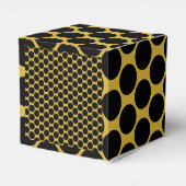 M Gold met Black Dot Style Take Classic 2x2x2 Bedankdoosjes (Achterkant)