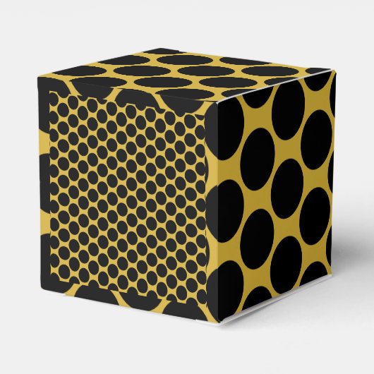 M Gold met Black Dot Style Take Classic 2x2x2 Bedankdoosjes (Achterkant)