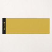M Gold Yoga Modern Mat with Your Name in Style (Voorkant (horizontaal))