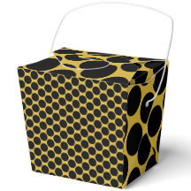 M Goud met Zwarte Stip Stijl Uit 3x2.75x3.75