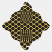 M Goud met Zwarte Stip Stijl Wegneembaar 3x2.25x3. Bedankdoosjes (Ongevouwen)