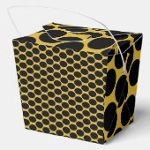 M Goud met Zwarte Stip Stijl Wegneembaar 3x2.25x3. Bedankdoosjes (Achterkant)