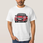 M Hatch Cooper (F56) rood - zwart T-shirt (Voorkant)