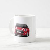 M Hatch Cooper (F56) twee afbeelding mok, wit - ro Koffiemok (Voorkant links)