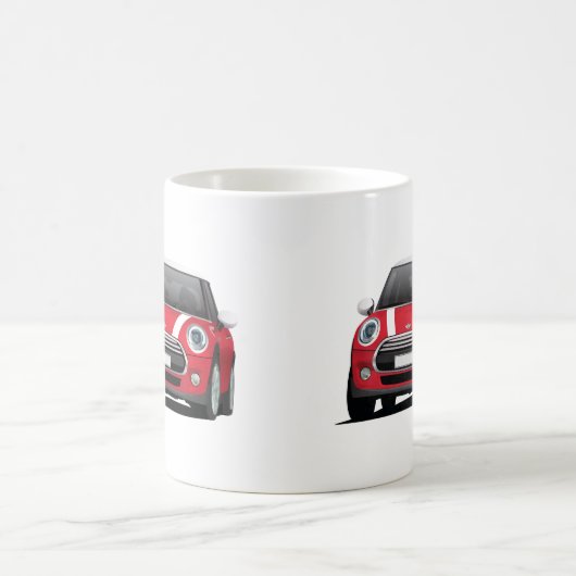 M Hatch Cooper (F56) twee afbeelding mok, wit - ro Koffiemok (Center)
