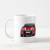M Hatch Cooper (F56) twee afbeelding mok, wit - ro Koffiemok (Links)