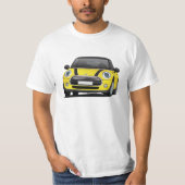 M Hatch Cooper S (F56) geel - zwart T-shirt (Voorkant)