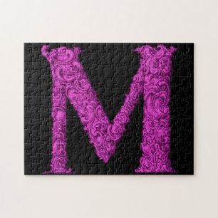 M - Het Falck Alfabet (Roze) Legpuzzel