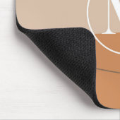 M - Hoofdmonogram Metter M Abstract Ontwerp Muismat (Hoek)